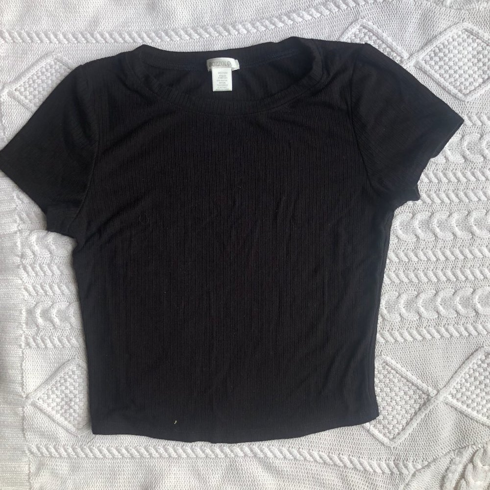 Black crop top